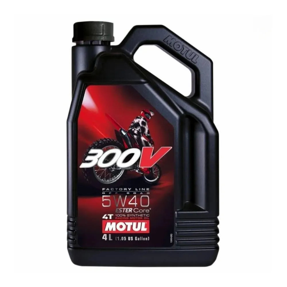 Huile moteur Motul 300V Off Road 5W-40 100% synthétique (4L) - 104135