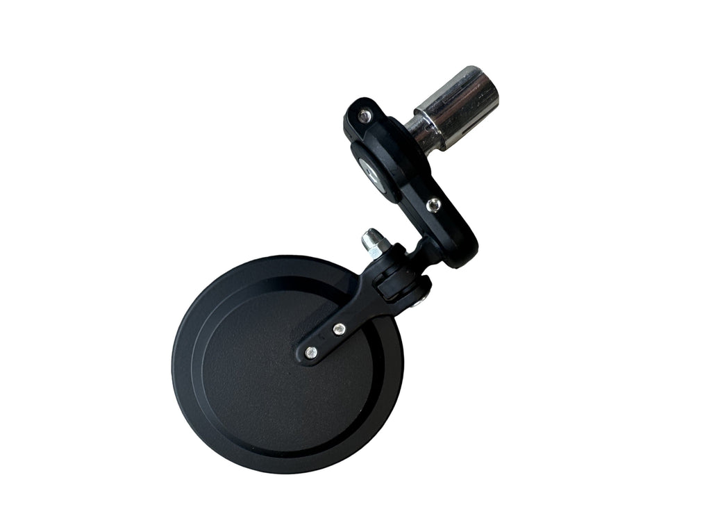 Folding Bar End Mirror Black Mat Universal (7/8) Mirror