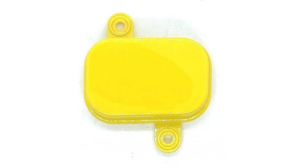 [10] CACHE-OUVERTURE GAUCHE DU GUIDON JAUNE RI8-3-1 (SCOOTTERRE OEM)