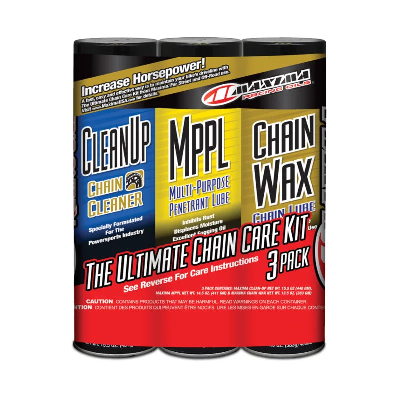 Kit d’entretien pour chaîne Maxima Chain Wax – 3 produits - 70-749203