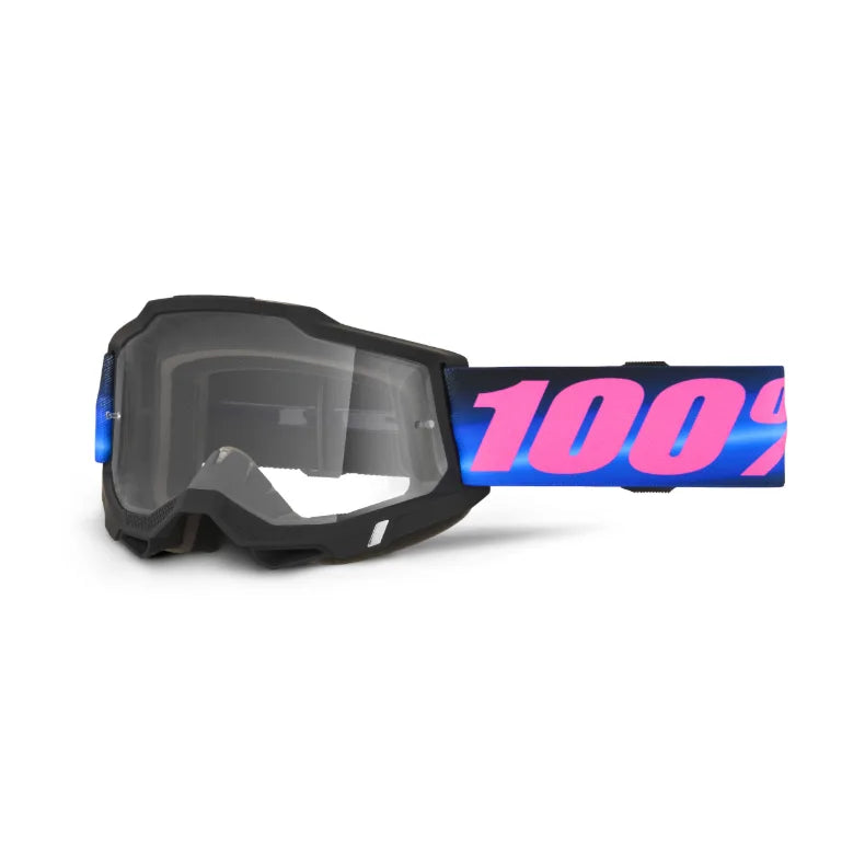 Lunettes de motocross 100% Accuri 2 Superdome (Lentille claire ou miroir rouge) - CLAIRE