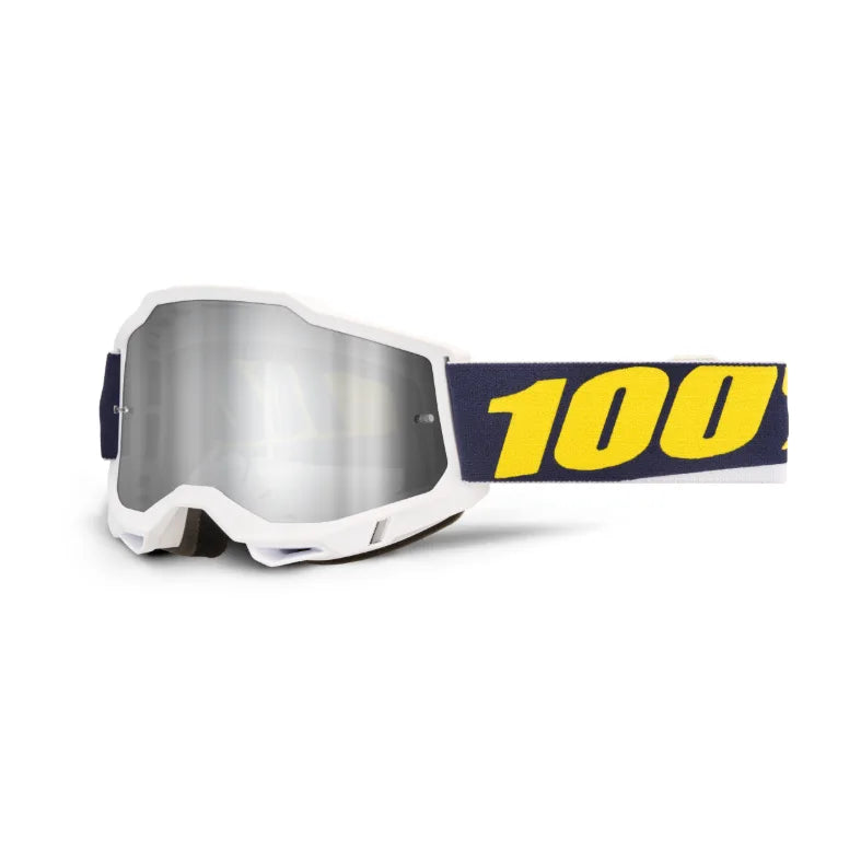 Lunettes de motocross 100% Accuri 2 Torc (Lentille claire ou miroir argent) - MIROIR