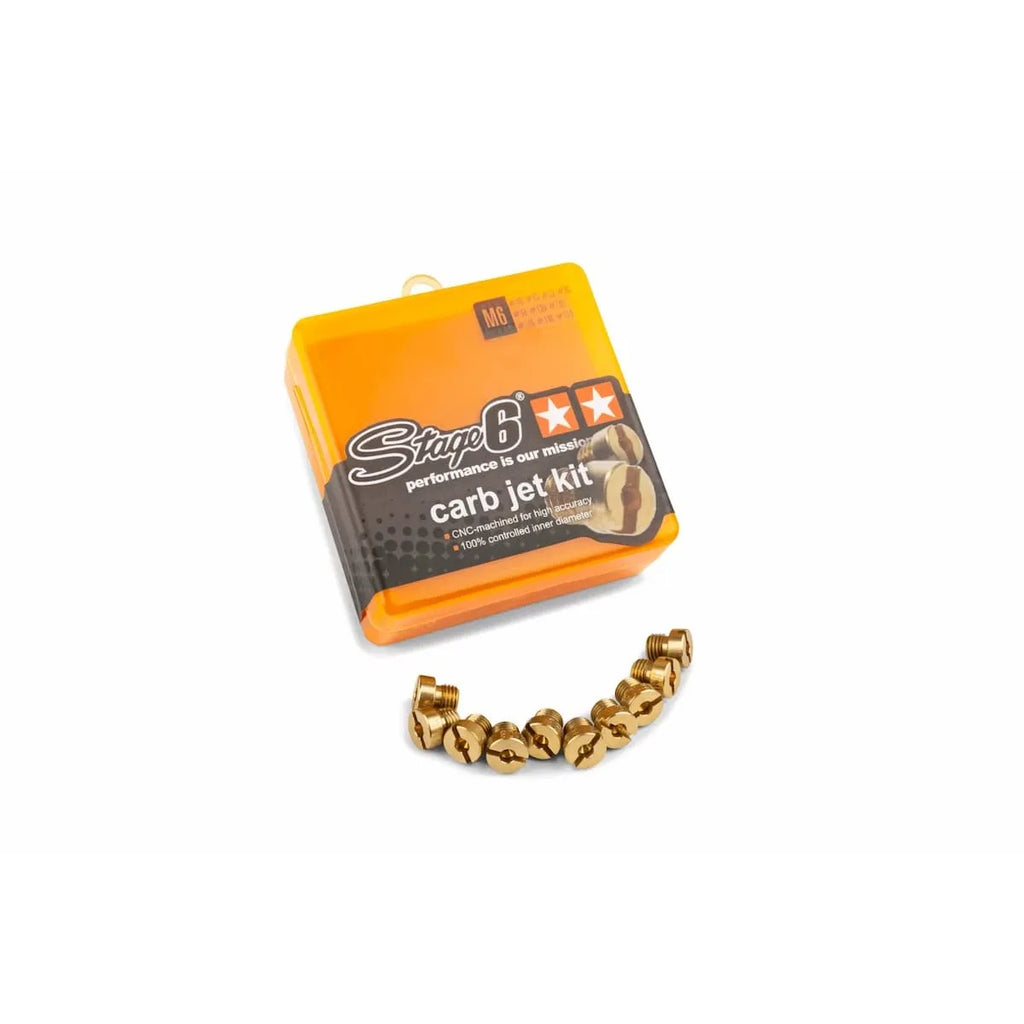 Main Jet Kit Stage6 6MM DELL'ORTO (10 pcs) - S6-28DEL6-001 / S6-28DEL6-002 / S6-28DEL6-003 / S6-28DEL6-004 / S6-28DEL6-005