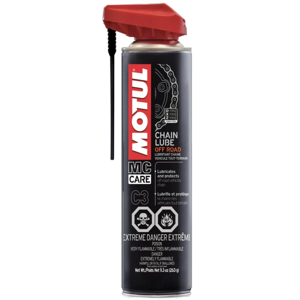lubrifiant chaîne motul chain lube road c2 400ml moto o-ring x-ring z-ring