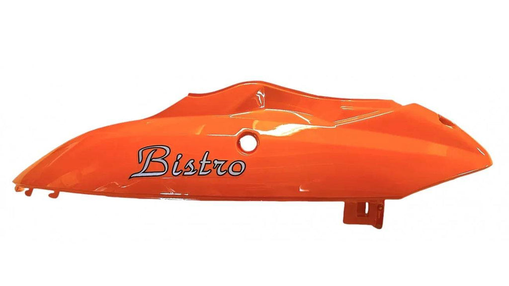 [357] PIÈCE DE PROTECTION GAUCHE HAUT ORANGE CLAIR 2021-2022 SEO3-2-4 (SCOOTTERRE OEM)