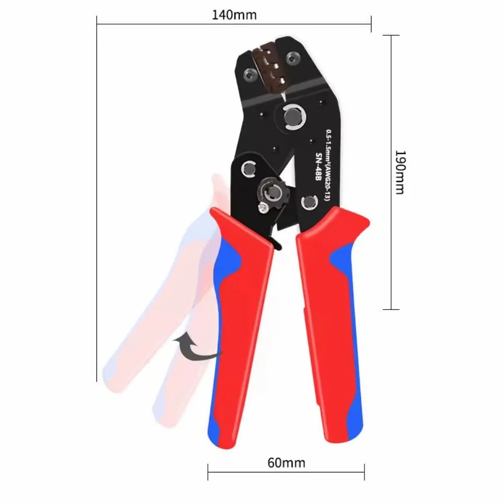 Pince à sertir pour connecteurs électriques 0,5-2,5 mm² SN-48B - SI-PINCE