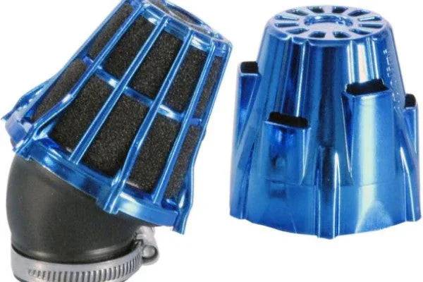 Polini Air Filter 45° 37mm - Filtre à air Polini 45° 37mm - Blue : 203.0114