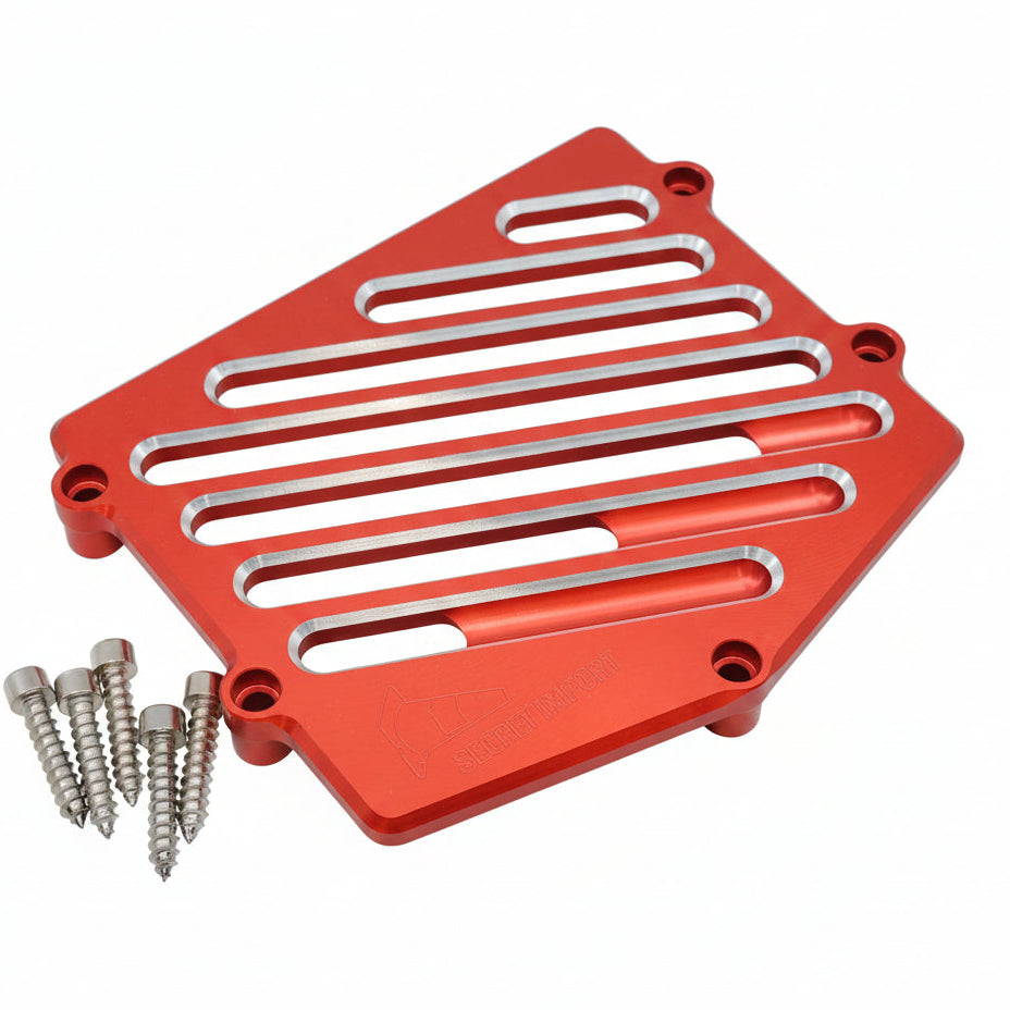 Radiator Cover Red V2 CNC (Bws/Zuma 50F & 50X) 2012+