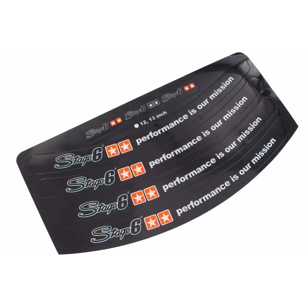 Rim Sticker Stage6 Black - S6-0512/S