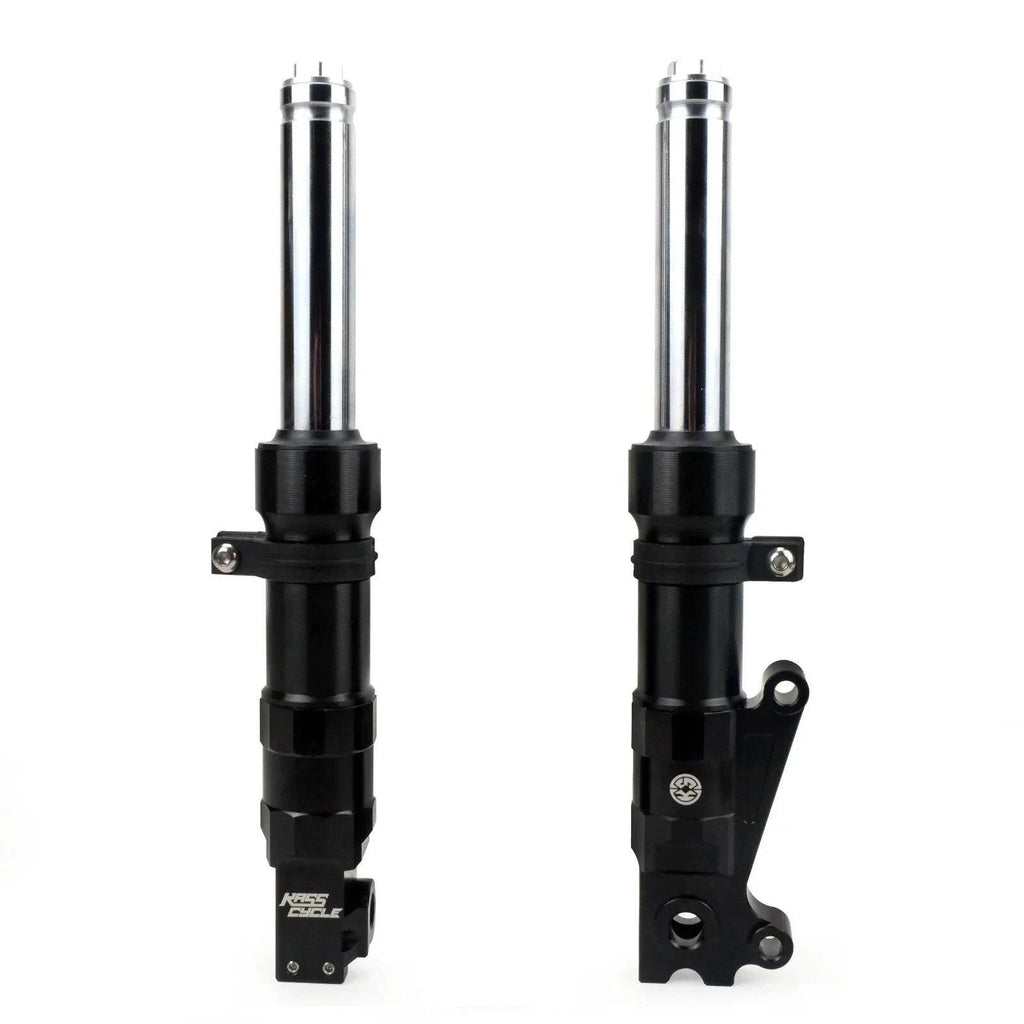 Slammed Low Down Fork Legs 300mm Black Honda Ruckus Dio Elite - ST-LOWFK-BK