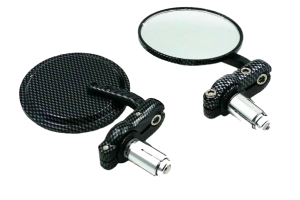 Bar End Mirror Carbon Left or Right (7/8) - Miroir d'extrémité de barre en carbone gauche ou droite (7/8) - SI-BE0010/LH / SI-BE0010/RH
