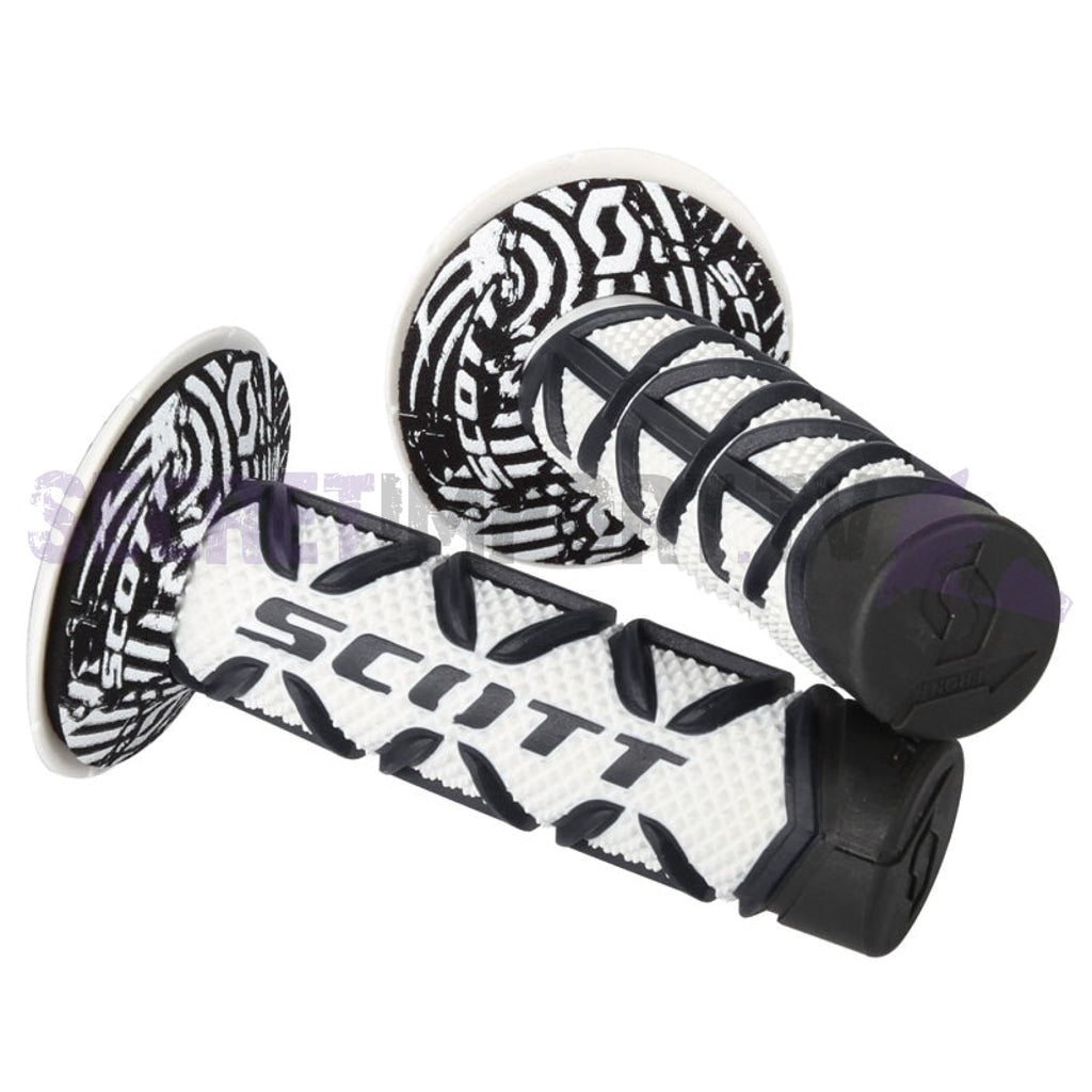 Diamond MX Grips With Donuts Noir/Blanc