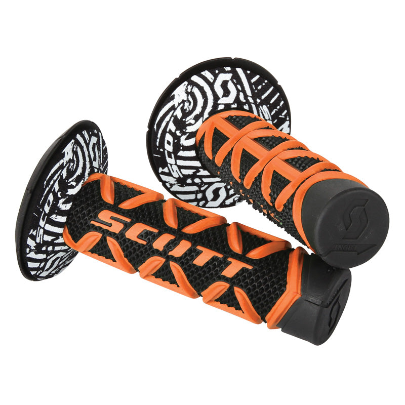 Diamond MX Grips With Donuts Orange/Noir