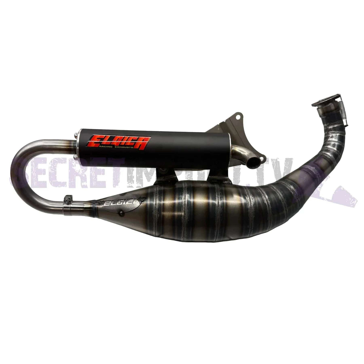 Elgica Silver Exhaust for 2Fast 100cc – Minarelli Horizontal Racing ...
