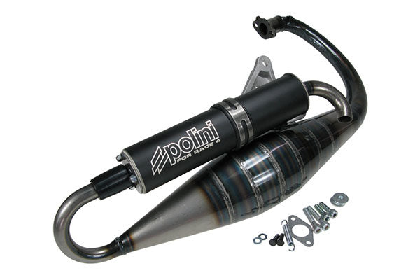 Exhaust Polini ForRace 4 Minarelli Vertical - Pot d'Échappement Polini ForRace 4 Minarelli Vertical - 200.0298